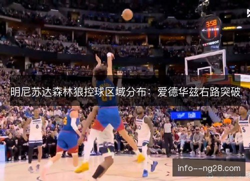 明尼苏达森林狼控球区域分布：爱德华兹右路突破